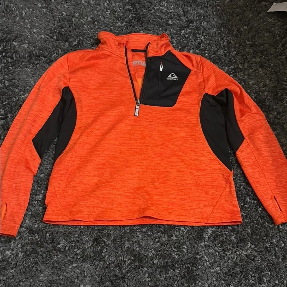 Gerry Weber Orange and Black Zip Up Jacket